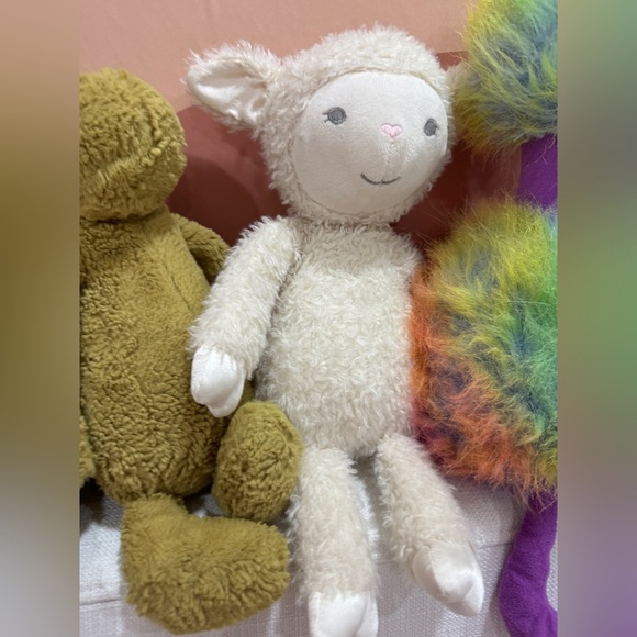 Retired Jellycat lot bundle bumbly teddy bear ostrich rainbow bashful dino pom - Picture 5 of 9